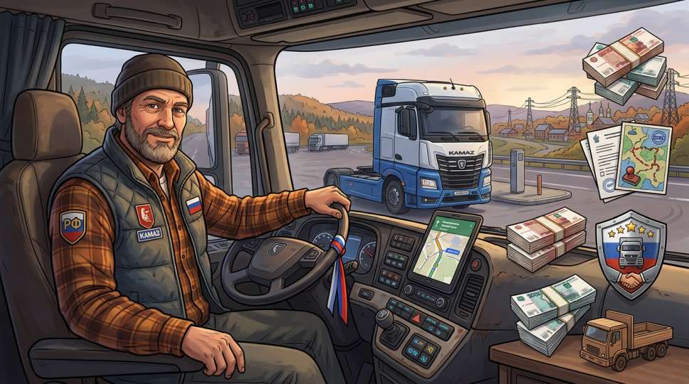 Экран статуса водителя и грузовика